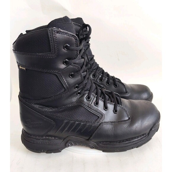 Danner Boots Mens Size 12 Striker Bolt Side-Zip 8" Leather WP Plain Tactical - Picture 1 of 15